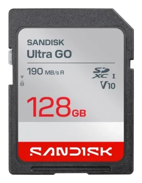 SanDisk Ultra GO 128GB / Paměťová karta / SDXC / UHS-I U3 / V10 / čtení až 190 MB/s (SDSDUGN-128G-GN6IN)