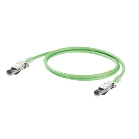 Weidmüller 1173030010 RJ45 síťové kabely, propojovací kabely CAT 5e SF/UTP 1.00 m zelená samozhášecí, s ochranou 1 ks
