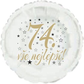 74. narozeniny balónek kruh Balonky.cz 74. narozeniny balónek kruh Balonky.cz