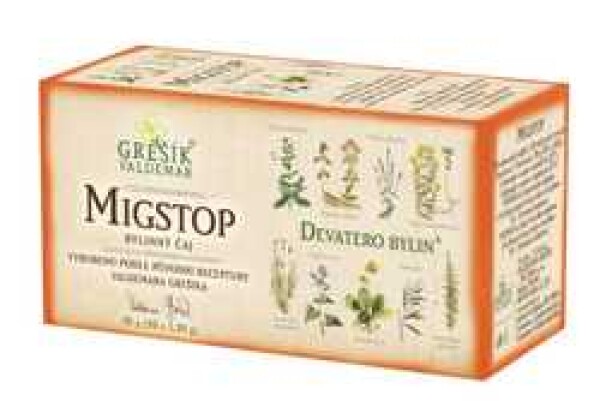 Grešík Devatero bylin Čaj Migstop 20x1,5g