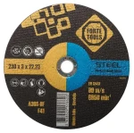 FORTE TOOLS Řezný kotouč na kov / 230 mm / Tloušťka 3 mm / Otvor 22,23 mm (374355)