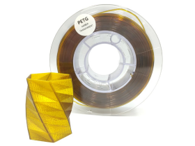 PET-G filament 1,75 mm jantarový transparentní Devil Design 1 kg