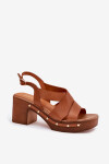 Sandály na podpatku model 214390 Step in style 40