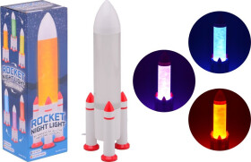 Lampička Raketa led měnící barvy - Johntoy