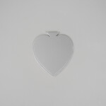 Cake star Podložka pod minidezerty stříbrná list 8,5x9,5 cm