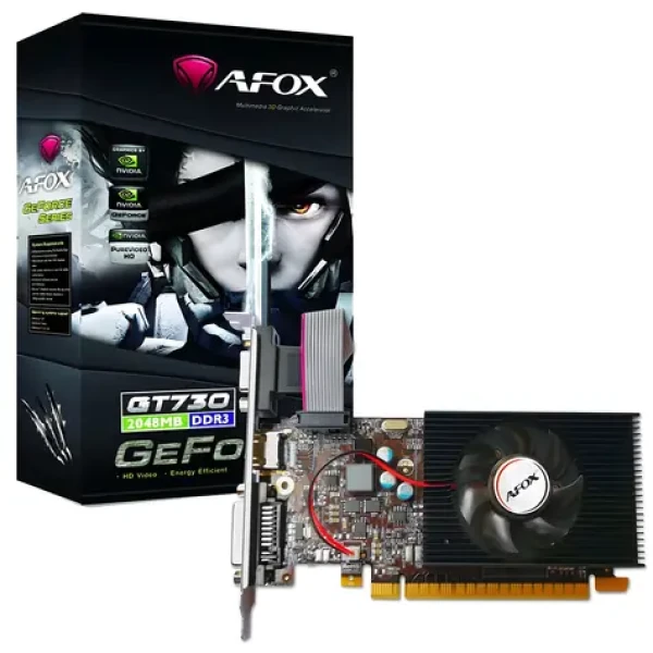 GeForce GT 730 1GB DDR3 LP / Grafická karta / 64-bit / DVI / HDMI / VGA (AF730-1024D3L7-V1)