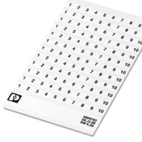 Phoenix Contact 0804206 označovací karta bílá 10 ks