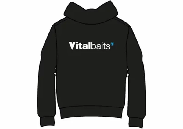 Vitalbaits Hoody modrá XXL / Mikina s kapucí / 70 % bavlna 30 % polyester