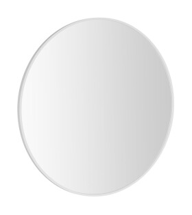 SAPHO - NOTION SLIM kulaté zrcadlo v rámu ø 60cm, bílá mat NT600W