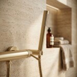 REA - Sprchová hlavice JS-018 BRUSH GOLD REA-07052
