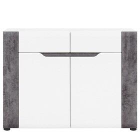 Komoda Brando B02 bílá/Beton 2d2s