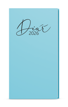 Týdenní diář 2026 Baloušek kapesní Jakub - Pastel modrá