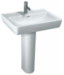 Laufen - Pro Umyvadlo, 60x48 cm, 1 otvor pro baterii, s LCC, bílá H8189524001041