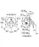 GROHE - Eurostyle Vanová baterie pod omítku s tělesem, chrom 23730003