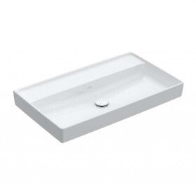 VILLEROY & BOCH - Collaro Umyvadlo nábytkové 80x47 cm, bez přepadu, bez otvoru pro baterii, alpská bílá 4A338301