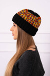 Dámská čepice Iris K348 black+mustard UNI