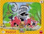 Puzzle 12 dílků Krtek opravář deskové tvary puzzle