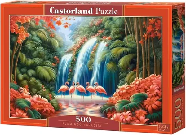 Castorland 54190 Puzzle Exotický svět plameňáků
