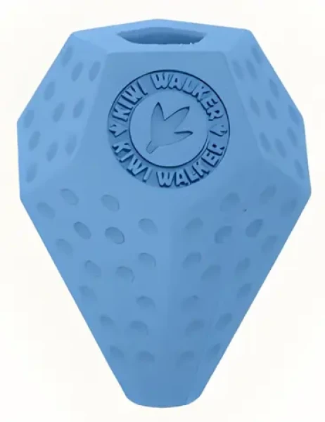 KIWI WALKER Hračka DIABALL Maxi modrá / Guma / Otvor na pamlsky / Pro psy / 10 cm (RUB-247)