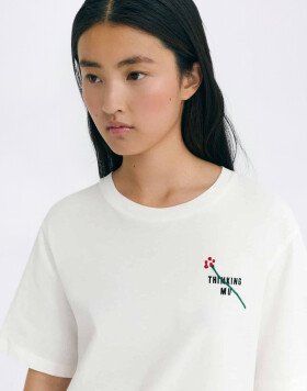 Tričko Thinking MU Flor TM Lucia Tee WHITE