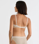Dámská podprsenka GO Ribbed R Bralette - GRAY - sv. béžová M013 - SLOGGI GRAY L