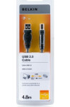 Belkin F3U154cp4.8M Standard USB 2.0, A M - B M, 4.8m