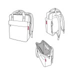 Batoh Reisenthel Allday backpack M Herringbone dark blue