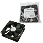 LogiLink FAN103 černá / Ventilátor pro PC skříň / 120x120x25 mm / 4-pin (FAN103)