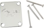 Fender 4-Bolt American Series Bass Neck Plate with Fender Corona Stamp