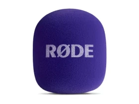 Rode Interview GO fialová / Ruční adaptér / pro Wireless GO, GO II, GO 3, PRO, ME / ochrana proti větru (INTERVIEWGOPUR)