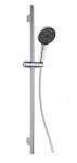 Kielle - Oudee Set sprchové hlavice, tyče a hadice, chrom/černá 20402SE40