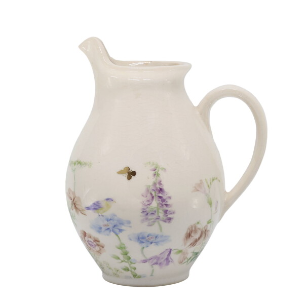 Chic Antique Keramický džbán Papillon 19 cm, multi barva, keramika