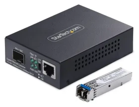 StarTech SM LC / Media konvertor / 2000 Mbit/s / RJ-45 / černá (MCM1110SMLC20)