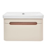 Koupelnová skříňka s umyvadlem SAT Fusion 57,5x43x45 cm pískově béžová mat SATFUSION60BEU SATFUSION60BEU