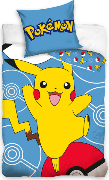 Dětské povlečení Pokémon Pikachu a Pokéball