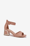 Sandály na podpatku model 213929 Step in style 38