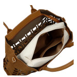 Moderní dámská kabelka na rameno Margita, hnědá