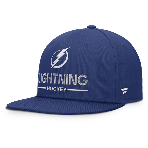 Fanatics Pánská kšiltovka Tampa Bay Lightning NHL Authentic Pro A/Cap Flat Brim Square Visor Structured Adjustable