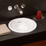 VILLEROY & BOCH - Loop&Friends Umyvadlo zápustné, průměr 39 cm, s přepadem, CeramicPlus, alpská bílá 4A5900R1