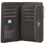 Stylová dámská koženková peněženka Coveri Deana, tmavě šedá