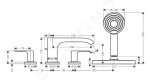 HANSGROHE - Vivenis Baterie na okraj vany, 4-otvorová instalace, sBox, chrom 75444000