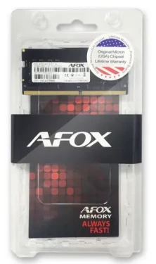 AFOX 8GB DDR4 3200 MHz / Operační paměť / SO-DIMM / 1,2V / Non-ECC (AFSD48PH1P)