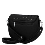 Moderní dámská koženková crossbody kabelka Lydie, černá