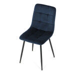 Jídelní židle, modrá, sametová látka, CT-281 BLUE4