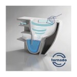 HOPA - Závěsné WC ARCO TORNADO s FLAT sedátkem Soft-close OLKLT067EUQ3