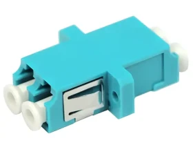 XtendLan LC-LC duplex adaptér MM OM3 azurová / Optický adaptér / Multimode 50/125 / Duplex (ADR-LC2LC-MM-OM3)