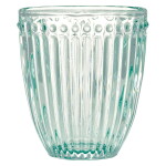 GREEN GATE Sklenice Alice Cool Mint 250 ml, zelená barva, sklo