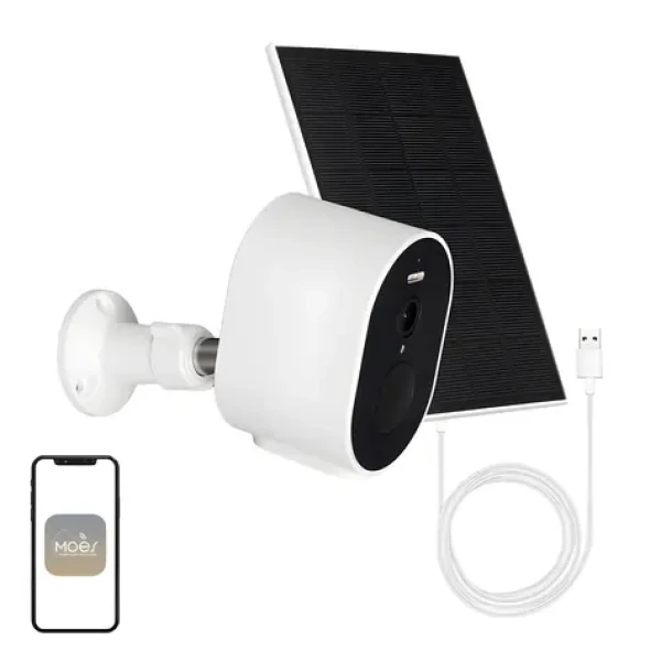 Moes WCM-S24-S / Venkovní IP kamera / 4MP / Wi-Fi / solární panel / IR / IP65 (WCM-S24-S-MS)