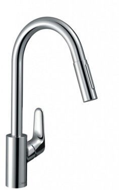 HANSGROHE - Focus M41 Dřezová baterie Focus s výsuvnou sprškou, EcoSmart, chrom 31833000