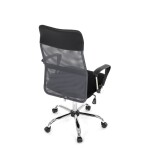 Kancelářská židle, houpací mechanismus, šedá síťovina, KA-E305 GREY